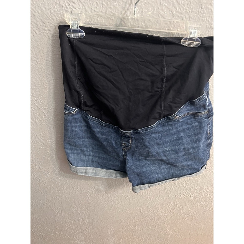 Isabel Maternity Shorts Blue Denim‎ Over Belly Size 10